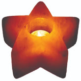 Candle Holder Star Shape / Tea Light Holder Star Natural 4" High Quality Hand Carved